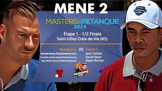 MASTERS DE PÉTANQUE 2024  Mène 2  Étape 1  Madagascar VS France [upl. by Kirre]