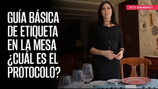 Guía básica de etiqueta en la mesa [upl. by Enaenaj]