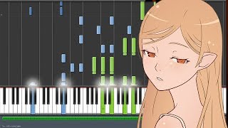 étoile et toi édition le blanc  Kizumonogatari III ReiketsuHen 傷物語 Ⅲ冷血篇 ED Piano Synthesia [upl. by Rambow]