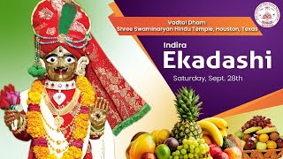 Indira Ekadashi Sabha  Vadtal Dham Shree Swaminarayan Hindu Temple  SSAUSM Houston [upl. by Luap]