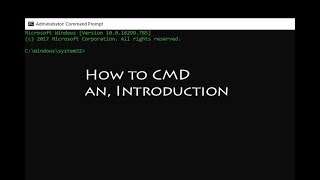 Command Prompt Basics How to use CMD [upl. by Anirbas]