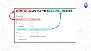 Automate Note Naming with Metadata in Obsidian [upl. by Aicertal]