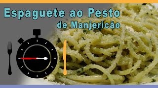 Espaguete ao Pesto de Manjericão e Alho  Receitas em segundos  0017 [upl. by Tteve]