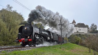 141R568  Train Chasse  26 Octobre 2024  VallorbeLausanneRomontLyssNeuchâtelLausanneVallorbe [upl. by Oppen391]