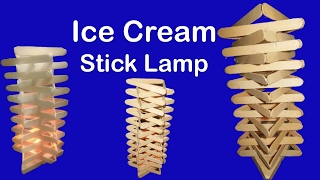 How to make ice cream stick lampraj easy craft [upl. by Nnazil]