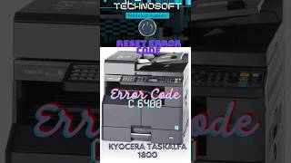 How to reset Kyocera taskalfa 1800 error code C6400 [upl. by Asirac]