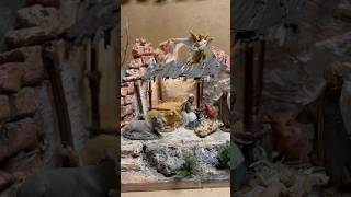 Easy Christmas crib christmas nativityscene art miniature [upl. by Siuluj]