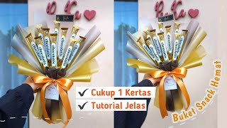 Buket Chocolatos Pakai 1 Cello  Buket Snack Hemat Kertas [upl. by Resneps]