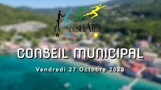 Conseil Municipal de Deshaies  Vendredi 27 Octobre 2023 2e partie [upl. by Spada]