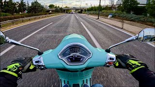 Piaggio Vespa GTS 300 2023  MotoRaw 4K [upl. by Natsirt]