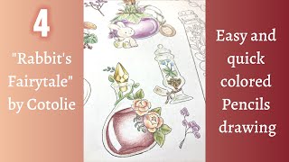 Japanese Coloring Book Tutorial with Polychromos Colored Pencils [upl. by Tarsus970]