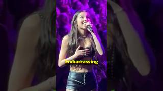 Olivia Rodrigo’s wardrobe malfunction on stage in London… 😳 [upl. by Ireland]