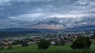 15 Juli 2024  Gewitter Schälchlihoger Urdorf  1935  2020  2050  2227 Uhr [upl. by Anahsak]