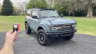 2023 Ford Bronco Badlands Manual Start Up Test Drive Walkaround POV and Review [upl. by Drarej791]