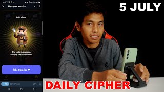 Hamster Kombat Daily Cipher Today 1M Coins 5 July 2024 [upl. by Nonnad]