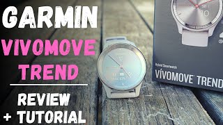 Garmin Vivomove Trend ausführliches Review deutsch [upl. by Sakovich]