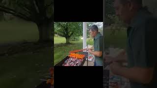 Meat grilling Kazakh style shortfeed food grilling meatlovers [upl. by Daisy271]