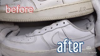 How To Clean Air Force 1 [upl. by Ahsenod155]