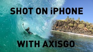 Pumping shorebreak with AxisGO shotoniPhone8 Vlog [upl. by Euqinue205]