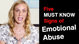 5 MUST KNOW SIGNS of EMOTIONAL ABUSE [upl. by Moriah]