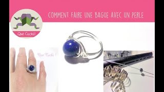 Tuto Comment je fais une bague daluminium avec une pierre [upl. by Assiron]