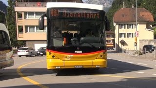 Mit dem Postauto durch die Alpen  Bristenstrasse Teil 1 der Busfahrt [upl. by Aniluap]