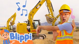 Im an Excavator  Brand New BLIPPI Excavator Song  Fun Educational Songs For Kids [upl. by Fabria]