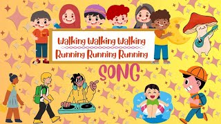 Walking Walking hop hop hop  Nursery Rhymes  Action Song For Kids  Kuku Tv Channel [upl. by Sully305]