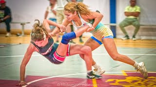 49 kg Girls Freestyle – Sara McLaughlin B Illinois Cornstars vs Leena Mercado R Jersey Girls [upl. by Darrey]