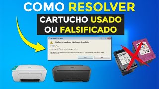 quotCartuchos Usados ou Falsificadosquot Como Resolver HP Deskjet 2774 2776 2800 2676 2600 2675 2677 2678 [upl. by Nomaj315]