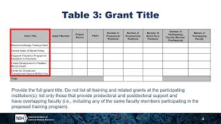 NIH Training Table 3  Predoc and Postdoc [upl. by Enimsaj]