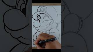 CONSEGUI DESENHAR O SUPER MARIO drawing desenho supermario [upl. by Lali98]