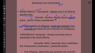 Ecology  REPRODUCTIVE STRATEGIES  SEMELPAROUS  ITEROPAROUS  Explanations with examples [upl. by Ahsuoj]