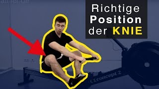 RUDERGERÄT TECHNIK Knie zwischen unterhalb außerhalb der Arme [upl. by Dieball]