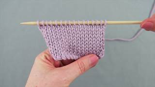 How to knit Stocking Stitch [upl. by Siravat]