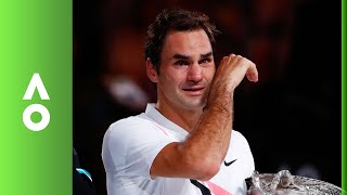 Roger Federers emotional winning speech  Australian Open 2018 Final [upl. by Farny285]