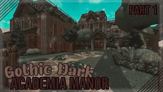 ROBLOX  Bloxburg Gothic Dark Academia Manor  224k  EXTERIOR  Speedbuild  Tour  Screenies [upl. by Hafeenah]