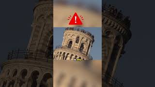 Heres Why the Leaning Tower of Pisa is Tilted 😱shorts [upl. by Storz]