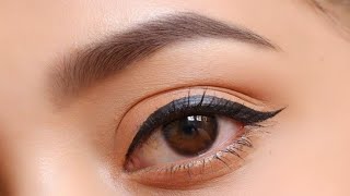 How to apply liquid eyeliner for beginners  beginners tutorial [upl. by Aan]