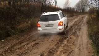 Mercedesbenz GLK 300 offroad Легкое бездорожье на летней резине [upl. by Ratib]