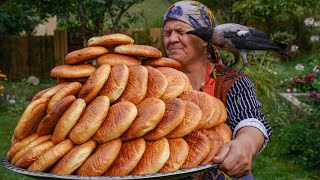 Traditional Azerbaijani Flatbreads Karabakh Ketesi [upl. by Eirrab]