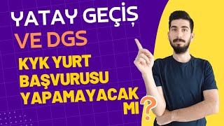 YATAY GEÇİŞ KYK YURT BAŞVURUSU  DGS KYK YURT BAŞVURUSU 2022  KYK YURT BAŞVURUSU NE ZAMAN [upl. by Rolyks]