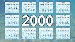 Calendar 2000 [upl. by Nnylhtak953]