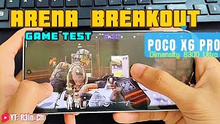 POCO X6 PRO  ARENA BREAKOUT Game Test 120 FPS Setting [upl. by Bonne167]