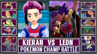 Pokémon Champion Battle KIERAN vs LEON Pokémon Scarlet amp Violet [upl. by Ewell192]