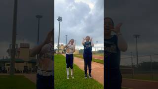 We made this dance to Sabrina’s song 😘 dance softball softballers love blowup [upl. by Nollat]