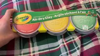 Crayola Air Dry Clay Review [upl. by Irahs756]