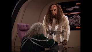 Worf Proposes to Make Kahless Emperor TNG Rightful Heir [upl. by Nehepts]