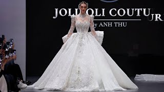 Joli Poli Bridal Spring 2025  Barcelona Bridal Fashion Week  4K [upl. by Tnarg]