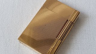 ST Dupont Ligne 2 Gatsby Gold Plated Lighter  Used no box [upl. by Zetana]